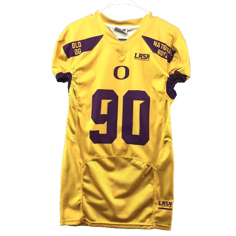 LRSA #90 Wright Short Sleeve Old OG Yellow Jersey Dress‎ Size Small Women